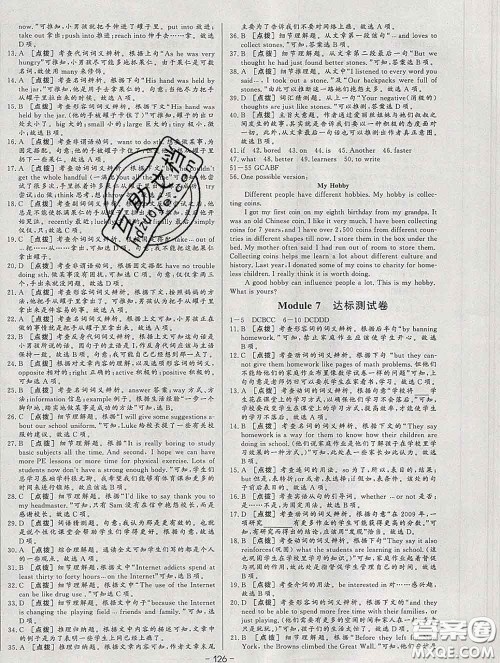 2020新版A+优化作业本八年级英语下册外研版参考答案