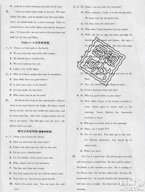 2020新版阳光同学一线名师全优好卷六年级英语下册译林版答案 2020新版阳光同学一线名师全优好卷六年级英语下册译林版答案