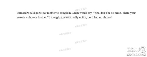 武昌区2020届高三年级四月调考英语试题及答案 武昌区2020届高三年级四月调考英语试题及答案