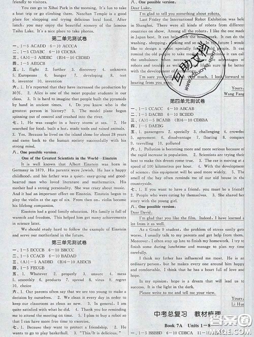 2020新版课时提优计划作业本九年级英语下册苏州专版答案 2020新版课时提优计划作业本九年级英语下册苏州专版答案