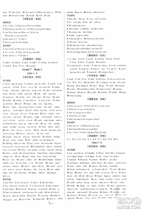 世界图书出版公司2020陕西中考总复习优化指导精讲版英语人教版答案 世界图书出版公司2020陕西中考总复习优化指导精讲版英语人教版答案