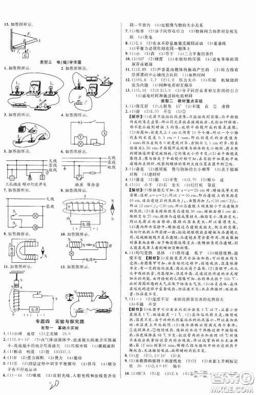 世界图书出版公司2020陕西中考总复习优化指导精讲版物理答案