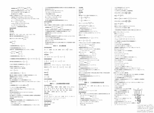 世界图书出版公司2020陕西中考总复习优化指导精讲版数学答案