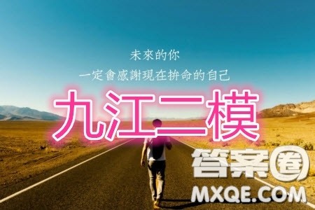 九江市2020届第二次高考模拟统一考试理科数学答案