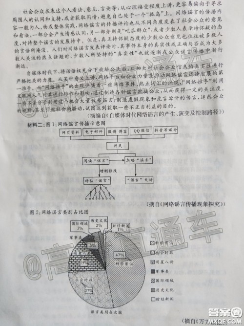 2020年娄底高三4月模拟考试语文试题及答案