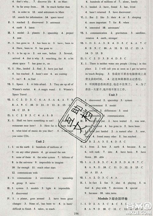 2020新版全优方案夯实与提高八年级英语下册外研版答案 2020新版全优方案夯实与提高八年级英语下册外研版答案