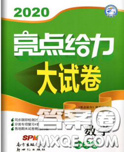 新世纪出版社2020春亮点给力大试卷七年级数学下册答案