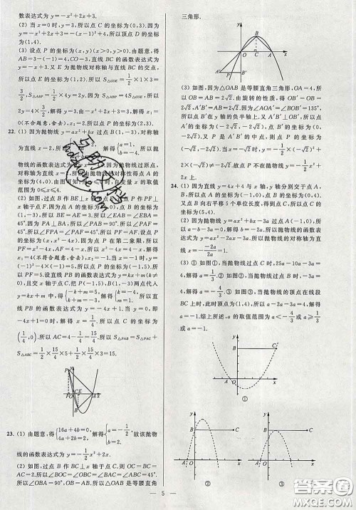 新世纪出版社2020春亮点给力大试卷九年级数学下册答案 新世纪出版社2020春亮点给力大试卷九年级数学下册答案