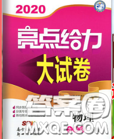 新世纪出版社2020春亮点给力大试卷九年级物理下册答案