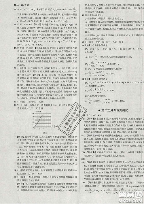 2020新版真题圈北京考生专用练考试卷八年级物理下册答案