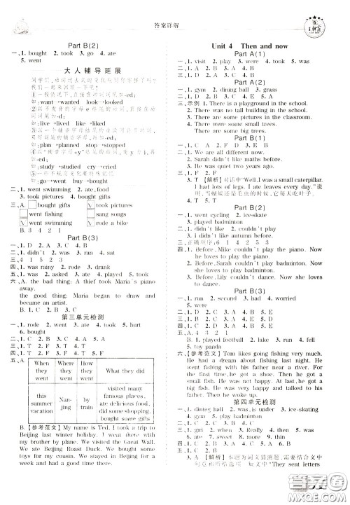 2020年王朝霞创维新课堂同步优化训练英语六年级下册PEP人教版参考答案 2020年王朝霞创维新课堂同步优化训练英语六年级下册PEP人教版参考答案