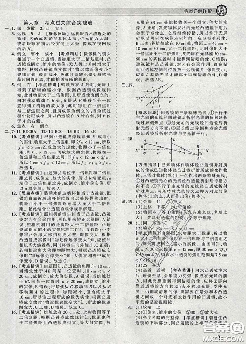 2020新版王朝霞考点梳理时习卷八年级物理下册北师版答案 2020新版王朝霞考点梳理时习卷八年级物理下册北师版答案