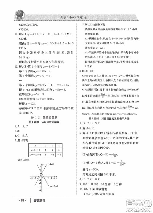 江西高校出版社2020金太阳教育导学测评八年级数学下册创新版答案 江西高校出版社2020金太阳教育导学测评八年级数学下册创新版答案