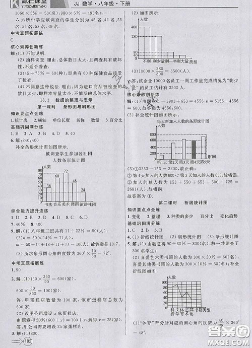 2020新版赢在课堂课堂满分特训一本通八年级数学下册冀教版答案