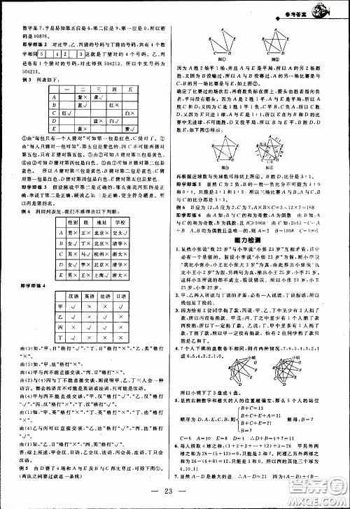 崇文教育2020年培优新帮手数学6年级参考答案