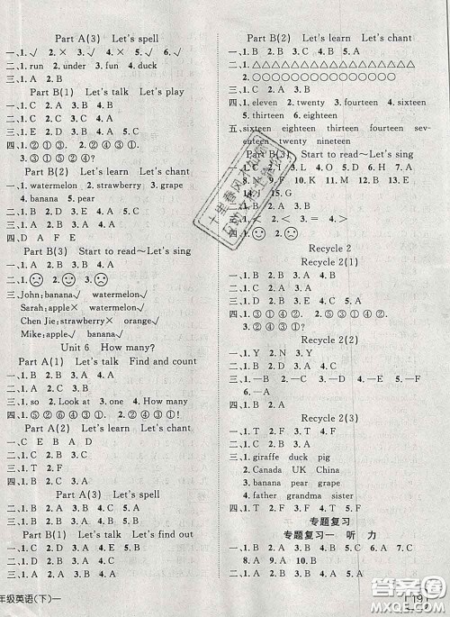 2020新版探究乐园高效课堂三年级英语下册人教版答案 2020新版探究乐园高效课堂三年级英语下册人教版答案