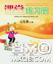 陕西师范大学出版社2020春课堂练习册七年级英语下册N版答案