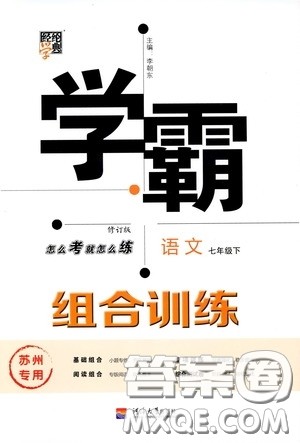 经纶学典2020年学霸组合训练语文七年级下册苏州专用参考答案