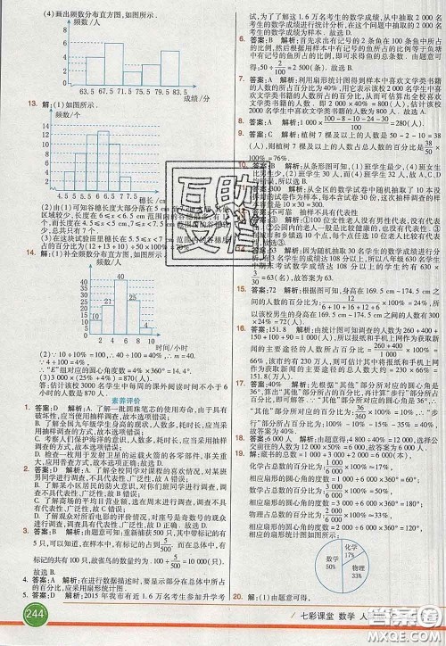 河北教育出版社2020春七彩课堂七年级数学下册人教版答案