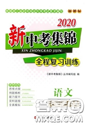浙江人民出版社2020新中考集锦全程复习训练语文课堂讲解本答案