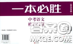 2020一本必胜中考语文模拟试题银版答案 2020一本必胜中考语文模拟试题银版答案