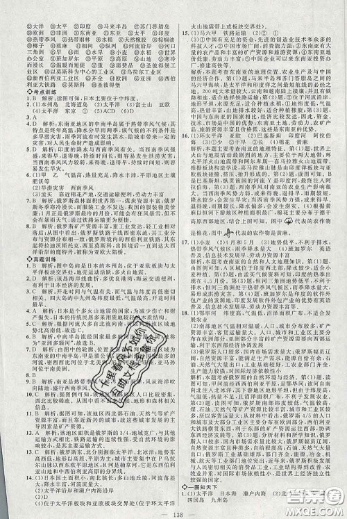 2020春名师助学系列细解巧练六年级地理下册人教版答案 2020春名师助学系列细解巧练六年级地理下册人教版答案