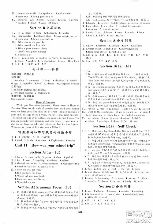 2020赢在起跑线上夺冠百分百新导学课时练七年级英语下册人教版答案 2020赢在起跑线上夺冠百分百新导学课时练七年级英语下册人教版答案