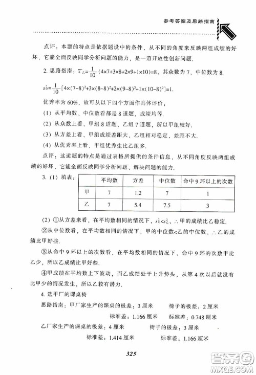 辽宁教育出版社2020尖子生题库最新升级八年级数学下册人教版答案