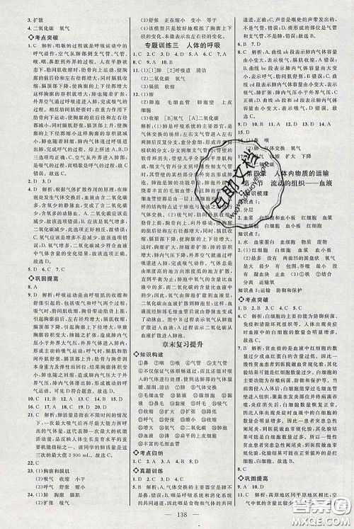 2020春名师助学系列细解巧练七年级生物下册人教版答案 2020春名师助学系列细解巧练七年级生物下册人教版答案