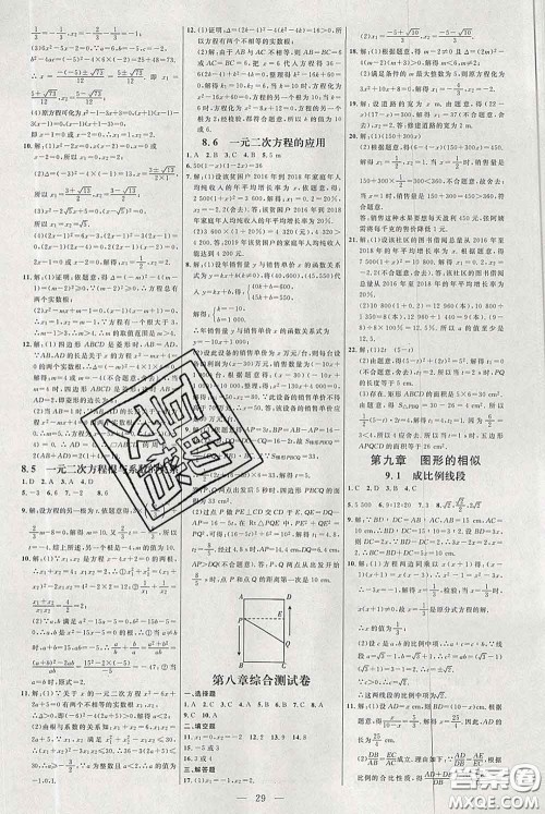 2020春名师助学系列细解巧练八年级数学下册人教版答案 2020春名师助学系列细解巧练八年级数学下册人教版答案