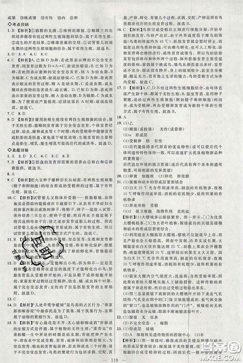 2020春名师助学系列细解巧练八年级生物下册人教版答案 2020春名师助学系列细解巧练八年级生物下册人教版答案