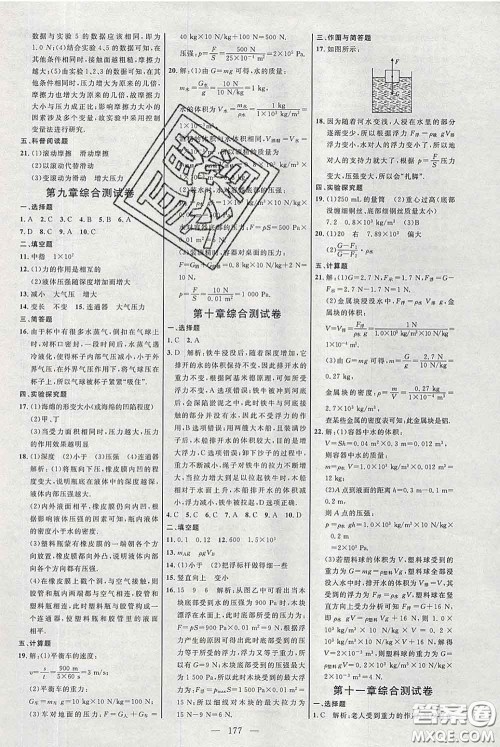 2020春名师助学系列细解巧练八年级物理下册人教版答案 2020春名师助学系列细解巧练八年级物理下册人教版答案