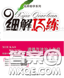 2020春名师助学系列细解巧练八年级道德与法治下册人教版答案 2020春名师助学系列细解巧练八年级道德与法治下册人教版答案