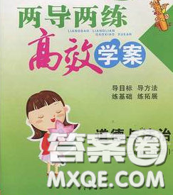 2020新版两导两练高效学案二年级道德与法治下册人教版答案