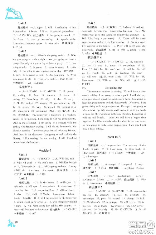 广西教育出版社2020自主学习能力测评七年级英语下册外研版答案 广西教育出版社2020自主学习能力测评七年级英语下册外研版答案