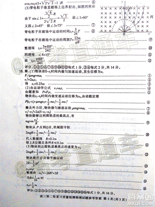 2020年泰安二模高三物理试题及答案