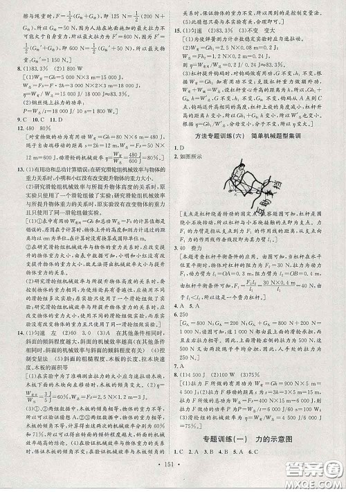 2020春思路教练同步课时作业八年级物理下册人教版答案 2020春思路教练同步课时作业八年级物理下册人教版答案