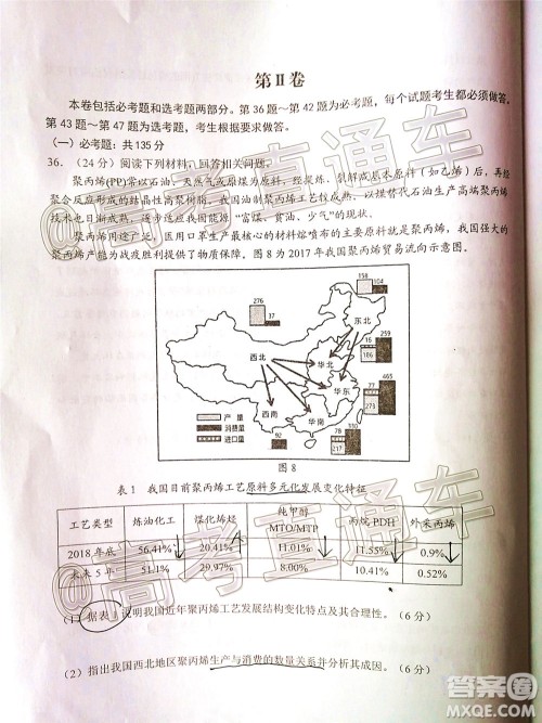 2020年5月赣州市高三年级适应性考试文科综合试题及答案