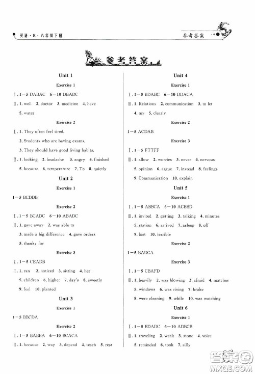 钟书金牌2020过关冲刺100分课时作业八年级英语下册人教版答案 钟书金牌2020过关冲刺100分课时作业八年级英语下册人教版答案