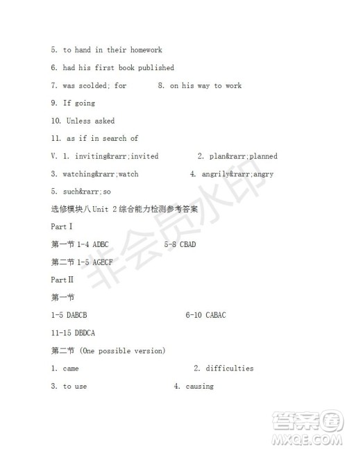 学生双语报2019-2020学年高二N版牛津专版第39期测试题答案 学生双语报2019-2020学年高二N版牛津专版第39期测试题答案