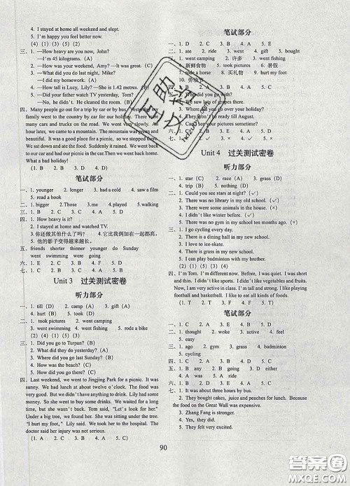 2020春68所名校图书期末冲刺100分完全试卷六年级英语下册人教版答案 2020春68所名校图书期末冲刺100分完全试卷六年级英语下册人教版答案