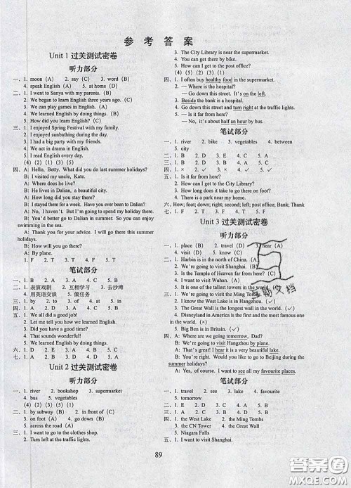 2020春期末冲刺100分完全试卷六年级英语下册人教精通版答案 2020春期末冲刺100分完全试卷六年级英语下册人教精通版答案