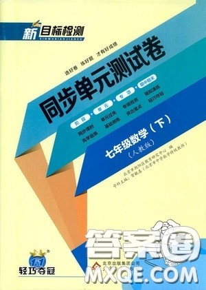 北京教育出版社2020新目标检测同步单元测试卷七年级数学下册人教版答案