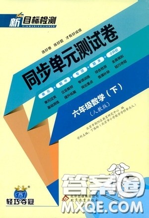 北京教育出版社2020新目标检测同步单元测试卷六年级数学下册人教版答案