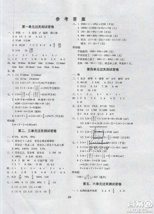 2020春期末冲刺100分完全试卷五年级数学下册青岛版五年制答案 2020春期末冲刺100分完全试卷五年级数学下册青岛版五年制答案