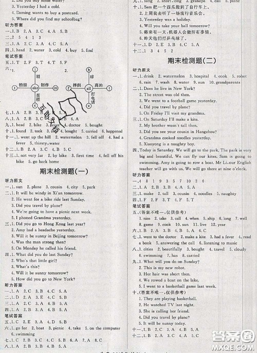 2020新版黄冈360度定制课时四年级英语下册外研版答案 2020新版黄冈360度定制课时四年级英语下册外研版答案