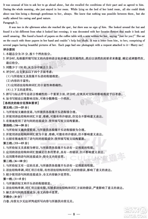 天一大联考2020年5月海口市高考模拟演练英语试题及答案 天一大联考2020年5月海口市高考模拟演练英语试题及答案