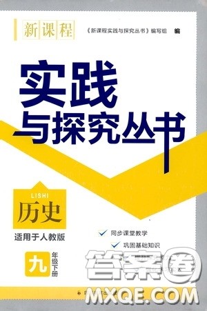 四川教育出版社2020新课程实践与探究丛书九年级历史下册人教版答案