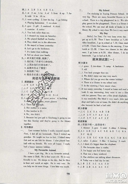 2020新版黄冈360度定制密卷六年级英语下册人教版答案 2020新版黄冈360度定制密卷六年级英语下册人教版答案