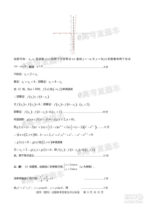 2020年汕头市普通高考第二次模拟考试理科数学试题及答案